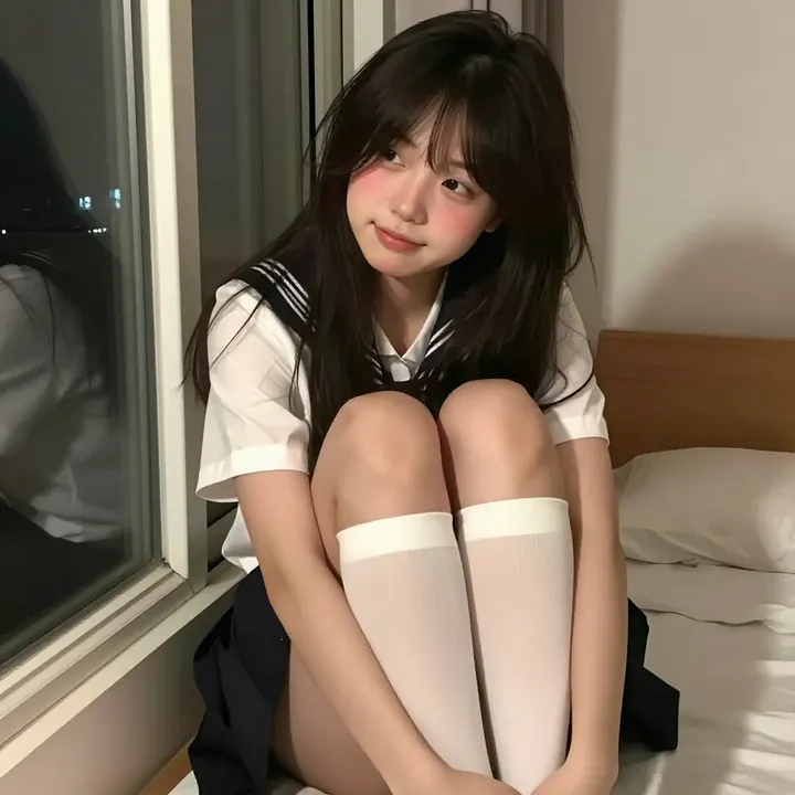 窗边的温柔时光主題圖片 0768，杰作，最佳画质，极致细节，照片级写实 , 二次元角色写真风格