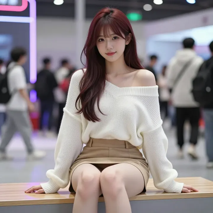 今日份红发少女写真主題圖片 0801，杰作，最佳画质，极致细节，照片级写实 , 柔光角色人像风格