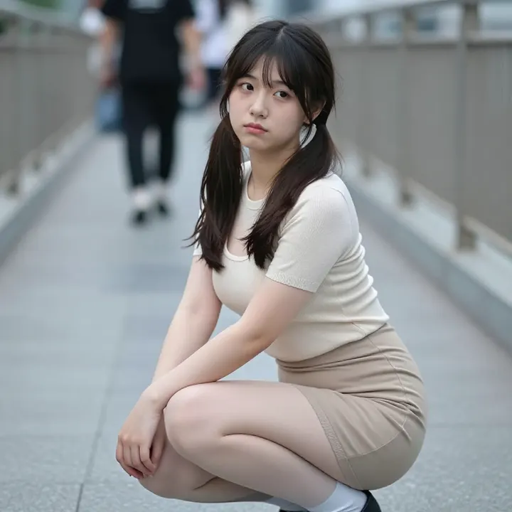 楼梯上的温柔日常主題圖片 0817，杰作，最佳画质，极致细节，照片级写实 , 清透漫展人像风格