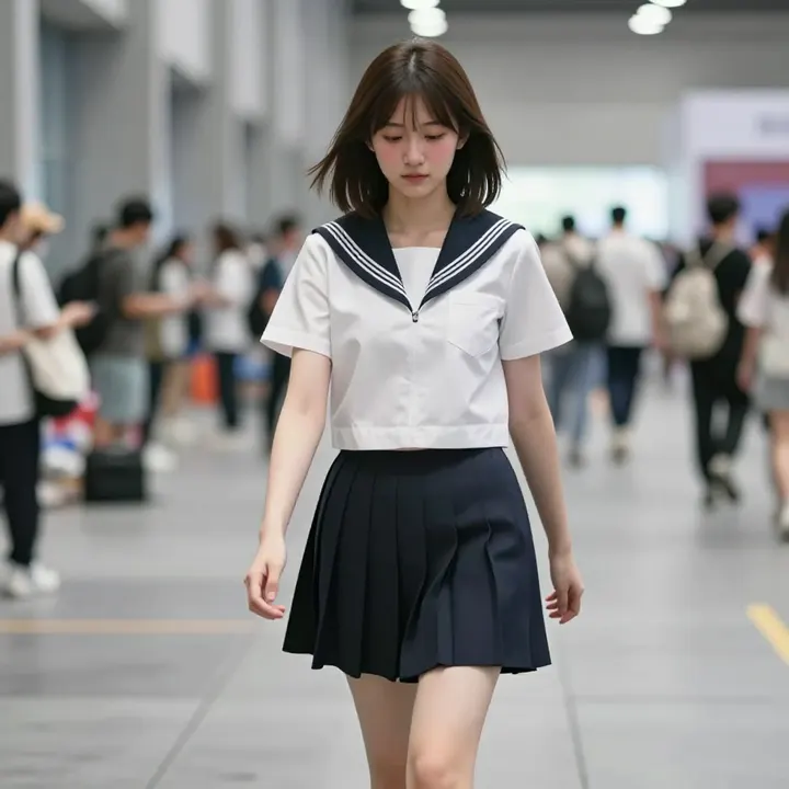 今日份校服少女主题图片 0828，杰作，最佳画质，极致细节，照片级写实 , 清透空气感写真风格