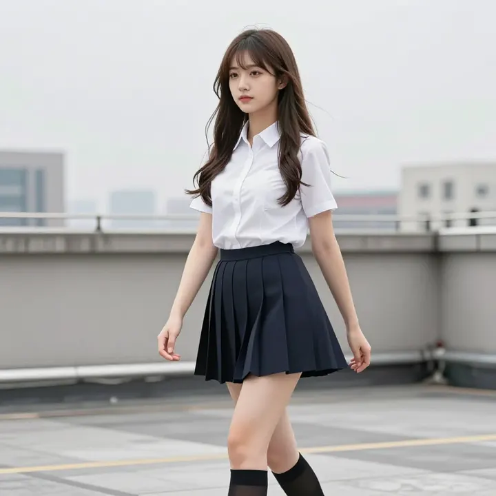 今日份校园感写真主題圖片 0829，杰作，最佳画质，极致细节，照片级写实 , 二次元角色写真风格