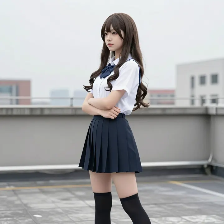 今日份校园感写真主題圖片 0831，杰作，最佳画质，极致细节，照片级写实 , 二次元角色写真风格