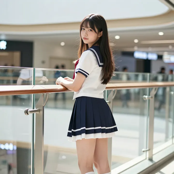 今日份校园写真主題圖片 0870，杰作，最佳画质，极致细节，照片级写实 , 展馆自然光写真风格