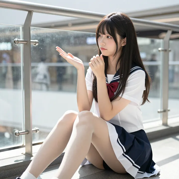 今日份校园写真主題圖片 0872，杰作，最佳画质，极致细节，照片级写实 , 展馆自然光写真风格