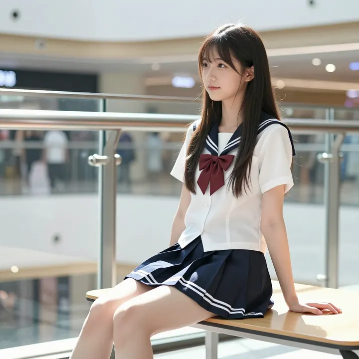 今日份校园写真主題圖片 0874，杰作，最佳画质，极致细节，照片级写实 , 展馆自然光写真风格