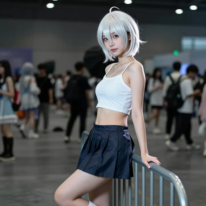 银发少女的校园日常主題圖片 0895，杰作，最佳画质，极致细节，照片级写实 , 日系清新写真风格