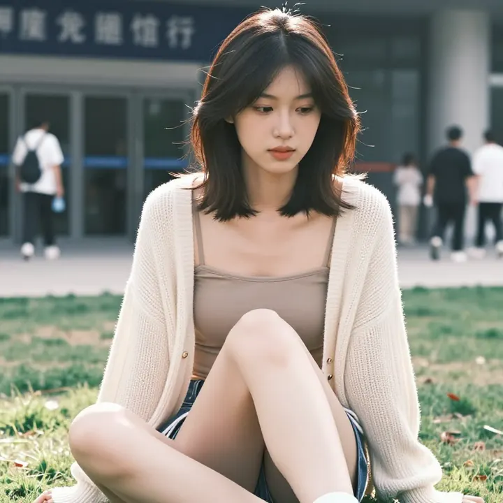 今日份校园少女感主题图片 0936，杰作，最佳画质，极致细节，照片级写实 , 轻胶片漫展摄影风格