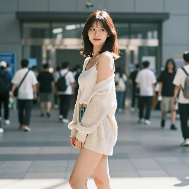 今日份校园少女感主題圖片 0938，杰作，最佳画质，极致细节，照片级写实 , 轻胶片漫展摄影风格