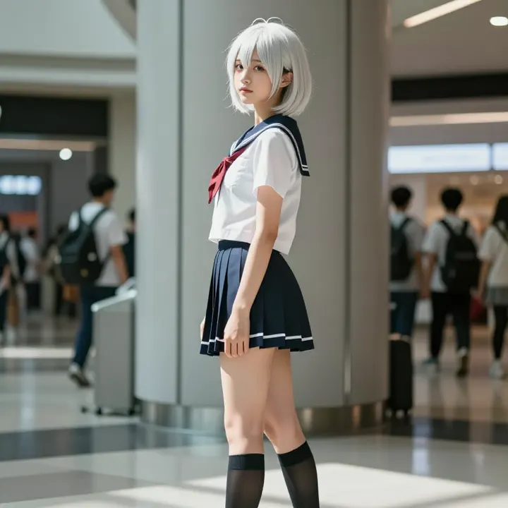 今日份校园风写真主题图片 0943，杰作，最佳画质，极致细节，照片级写实 , 日系少女感摄影风格